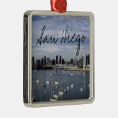 San Diego Bay und Skyline Ornament Aus Metall (Rechts)