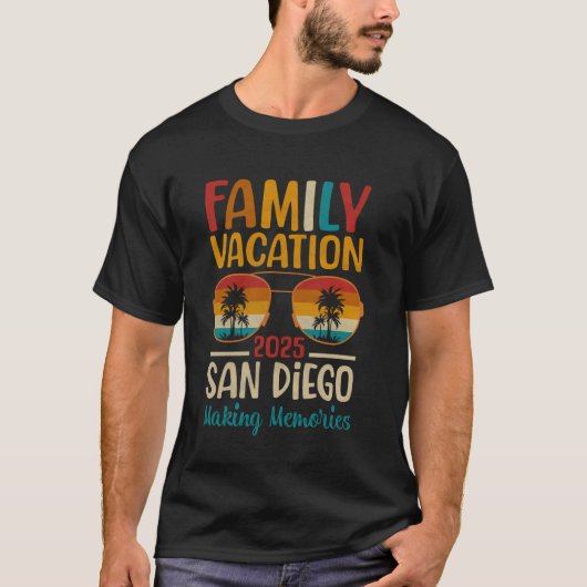 San Diego Beach California Matching Family Vacatio T-Shirt (Vorderseite)