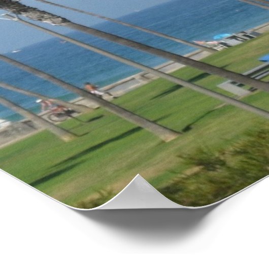 San Diego Beach Poster (Ecke)