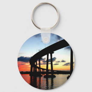 San Diego Brücken-Sonnenuntergang Schlüsselanhänger