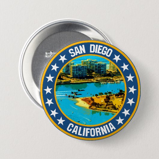 San Diego Button (Vorne & Hinten)