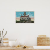 San Diego, CA - Altspanischer Leuchtturm bei Poster (Küche)