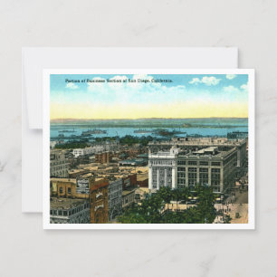 San Diego CA Business Section 1910s Postkarte