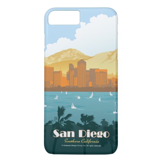 San Diego, CA Case-Mate iPhone Hülle (Rückseite)