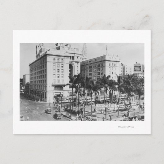 San Diego, CA City View US Grant Hotel Postkarte (Vorderseite)