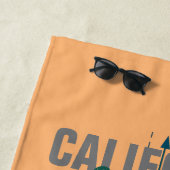 San Diego CA Geometric Palms Strandtuch (Beispiel)