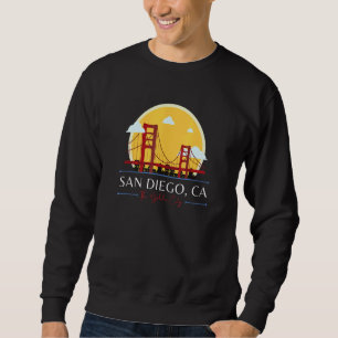 San Diego CA Golden Gate Bridge Schlechte Geograph Sweatshirt