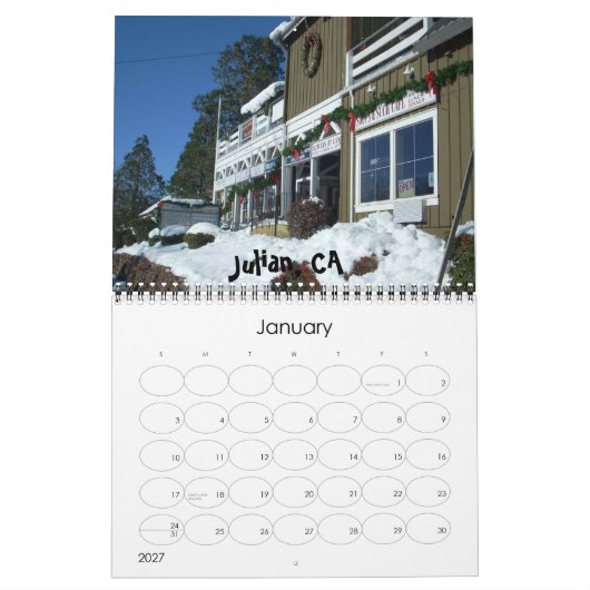 San Diego, CA Kalender (Jan 2027)