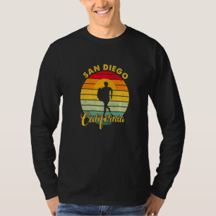 San Diego CA Kalifornien Retro Vintage Surfer USA T-Shirt