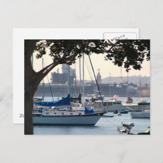 "SAN DIEGO, CA" POSTKARTE (Vorne/Hinten)