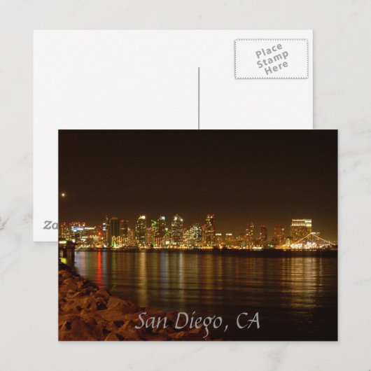San Diego, CA Postkarte (Vorne/Hinten)