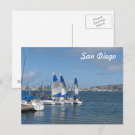 San Diego, CA Postkarte (Vorne/Hinten)