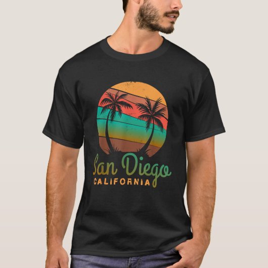 San Diego CA print Palm Trees New Orleans Club T-Shirt (Vorderseite)