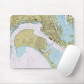 San Diego CA Seehafen-Diagramm mousepad (Mit Mouse)