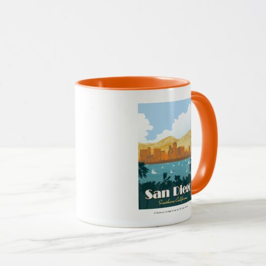 San Diego, CA Tasse (VorderseiteRechts)