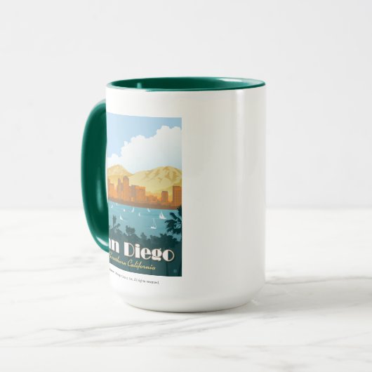 San Diego, CA Tasse (Vorderseite Links)