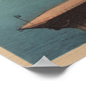 San Diego, CA - View US Navy Aircraft Carrier Poster (Ecke)