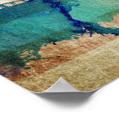 San Diego, CA | Watercolor City Skyline Poster (Ecke)