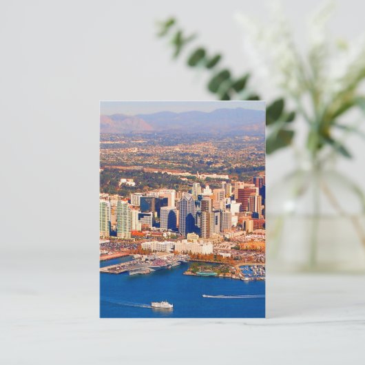 san diego california antensicht postkarte (Stehend Vorderseite)