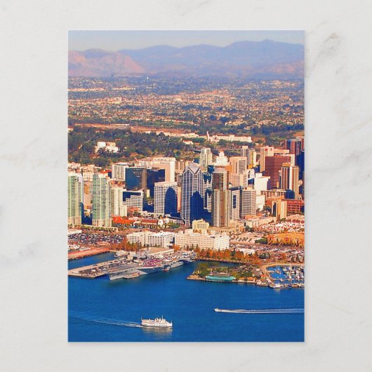 san diego california antensicht postkarte (Vorderseite)