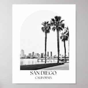 San Diego California Arch Foto Print Poster