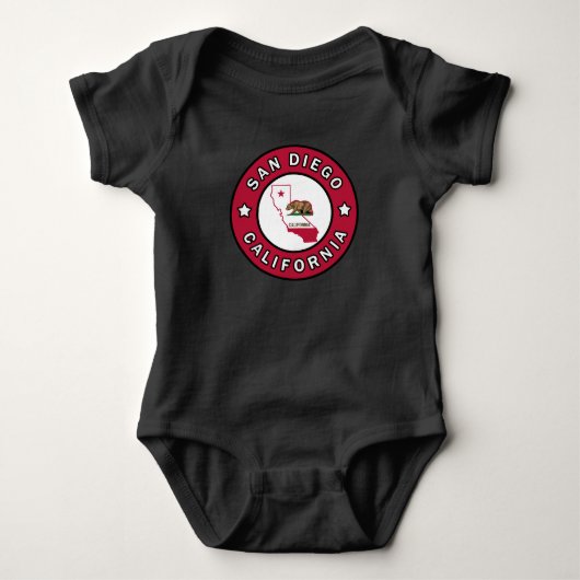 San Diego California Baby Strampler (Vorderseite)