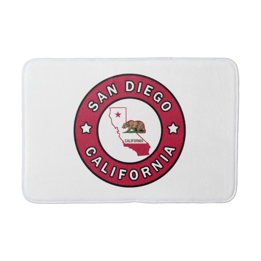 San Diego California Badematte (Vorderseite)