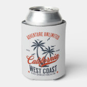 San Diego California Beach Adventure Unlimited Dosenkühler (Kanne Vorderseite)
