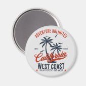 San Diego California Beach Adventure Unlimited Magnet (Vorderseite/Rückseite)