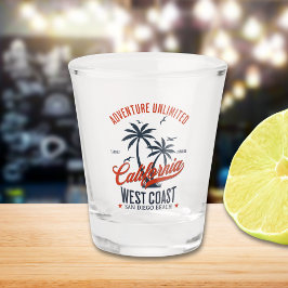 San Diego California Beach Funny San Diego  Schnapsglas