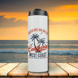 San Diego California Beach Funny San Diego  Thermosbecher