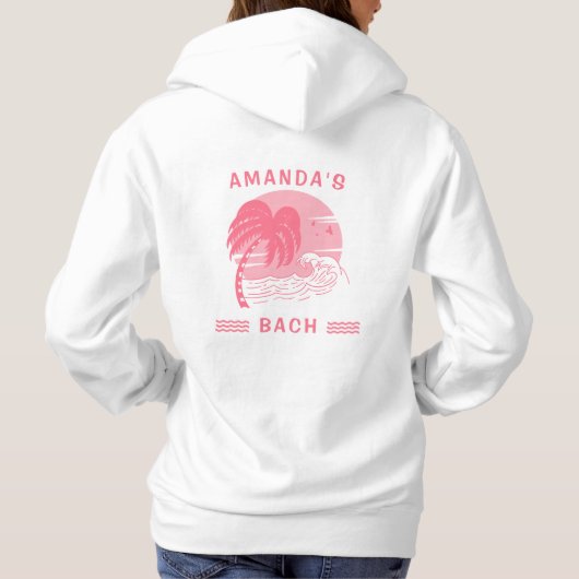 San Diego California Beach Junggeselinnen-Abschied Hoodie (Rückseite)