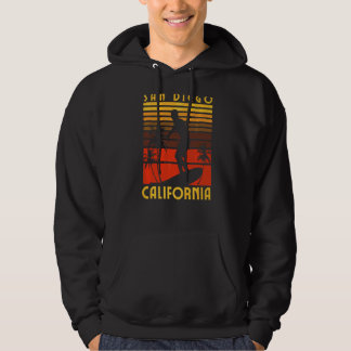 San Diego California Beach Surf Summer Vacation VI Hoodie