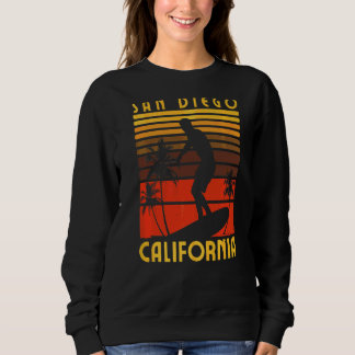 San Diego California Beach Surf Summer Vacation VI Sweatshirt