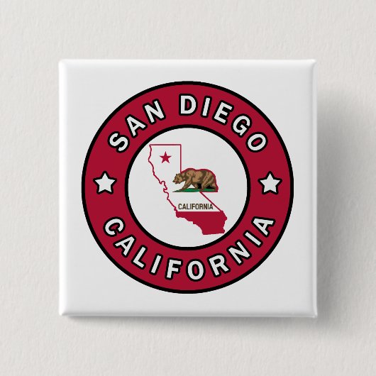 San Diego California Button (Vorderseite)