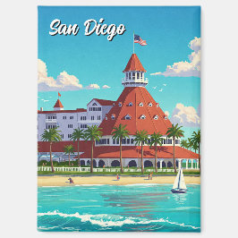 San Diego California Coronado Hotel Magnet
