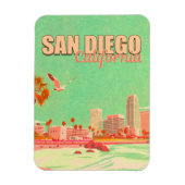 San Diego California Downtown Souvenirs 1950er Magnet (Vertikal)