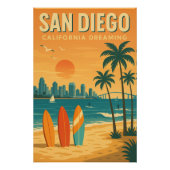 San Diego - California Dreaming Poster (Vorderseite)