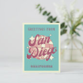 San Diego California Feriendomizil Postkarte (Stehend Vorderseite)