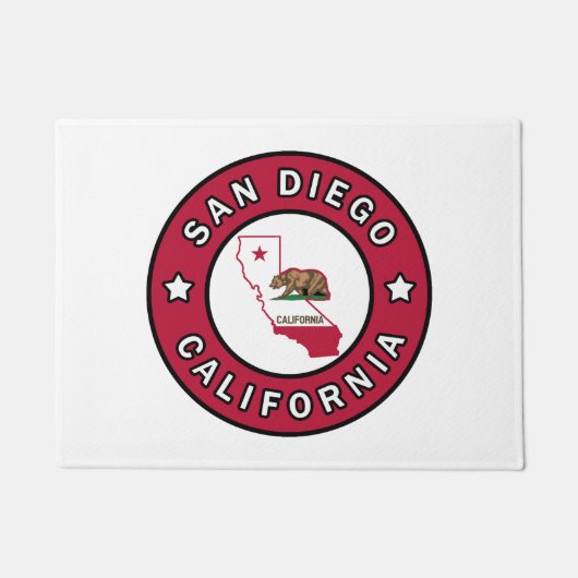 San Diego California Fußmatte (Vorderseite)