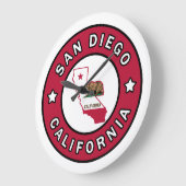 San Diego California Große Wanduhr (Winkel)