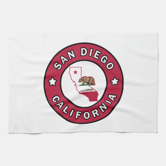 San Diego California Handtuch (Horizontal)