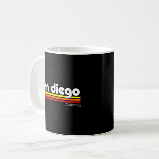 San Diego California Kaffeetasse (Vorderseite Links)