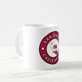 San Diego California Kaffeetasse (Vorderseite Links)