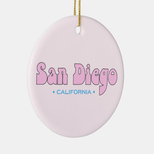 San Diego California Keramik Ornament (Rechts)