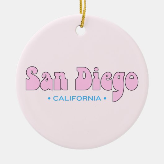 San Diego California Keramik Ornament (Vorne)