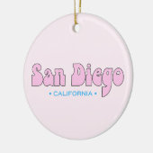 San Diego California Keramik Ornament (Links)