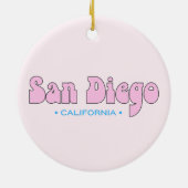 San Diego California Keramik Ornament (Hinten)