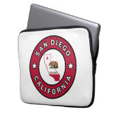 San Diego California Laptopschutzhülle (Vorderseite Links)
