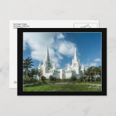 San Diego California LDS Tempel Postkarte (Vorne/Hinten)